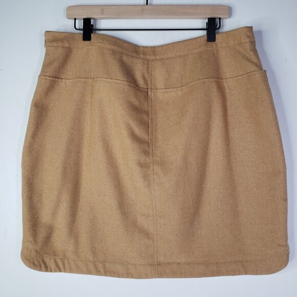 Vineyard Vines Wool‎ Pencil Mini Skirt 16 Tan Khaki - Picture 5 of 7